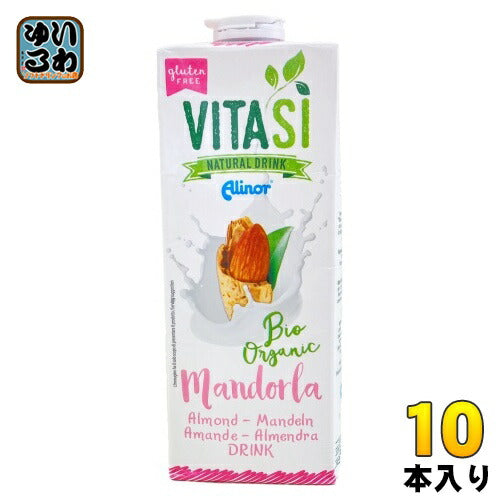 ビタシ オーガニック アーモンドミルク 1000ml 紙パック 10本入 アリノール 植物性ミルク 無添加 有機