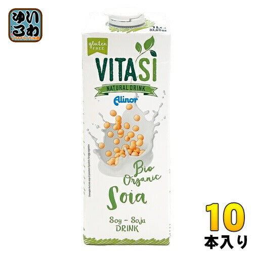 ビタシ オーガニック ソイミルク 1000ml 紙パック 10本入 アリノール 植物性ミルク 無添加 有機 豆乳