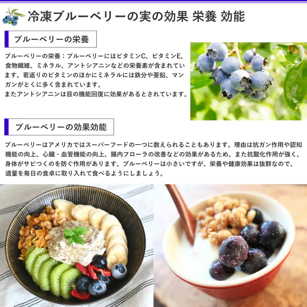 冷凍フルーツ詰合せ 冷凍ブルーベリー（800g）冷凍クコの実（100g）セット　ジャム、スムージ、ヨーグトやアイスのトッピング