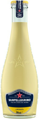 サンペレグリノ イタリアン スパークリングドリンク リモナータ (レモン) 200ml 瓶 24本入 炭酸飲料 柑橘 果汁 フルーツベバレッジ 〔炭酸飲料〕