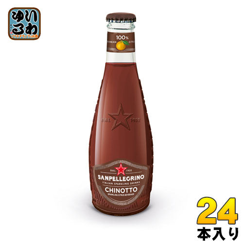 サンペレグリノ イタリアン スパークリングドリンク キノット 200ml 瓶 24本入 炭酸飲料 柑橘 無果汁 フルーツベバレッジ 〔炭酸飲料〕