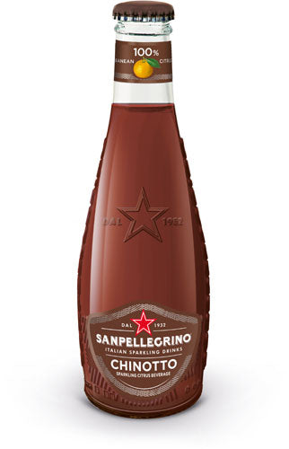 サンペレグリノ イタリアン スパークリングドリンク キノット 200ml 瓶 48本 (24本入×2 まとめ買い) 炭酸飲料 柑橘 無果汁 フルーツベバレッジ 〔炭酸飲料〕