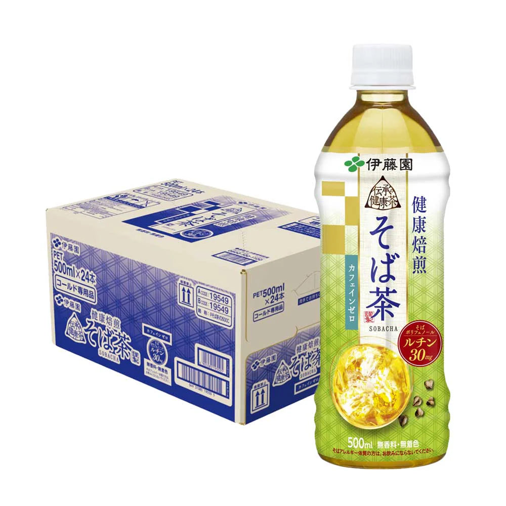 伊藤園 伝承の健康茶 健康焙煎 そば茶 500ml×1ケース/24本
