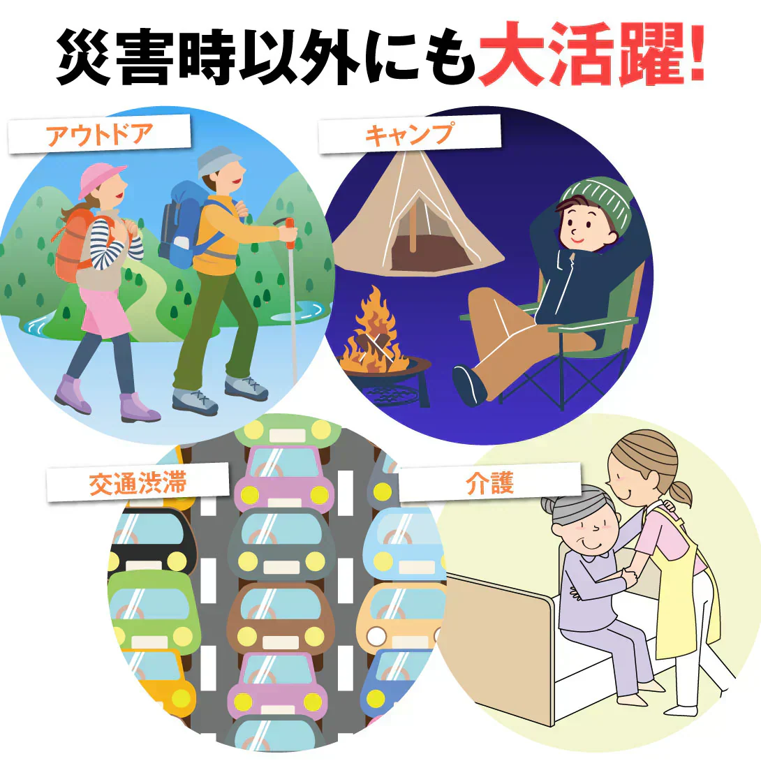 お手軽非常用トイレ60回分 1組 簡易トイレ 防災グッズ 防災セット 汚物袋 凝固剤 アウトドア 介護用トイレ 携帯トイレ 災害 断水 コンパクト 長期保存 国華園