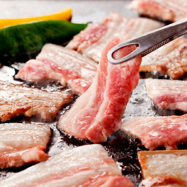 さくらポークバラ焼肉500g＆岩塩【二重包装不可】