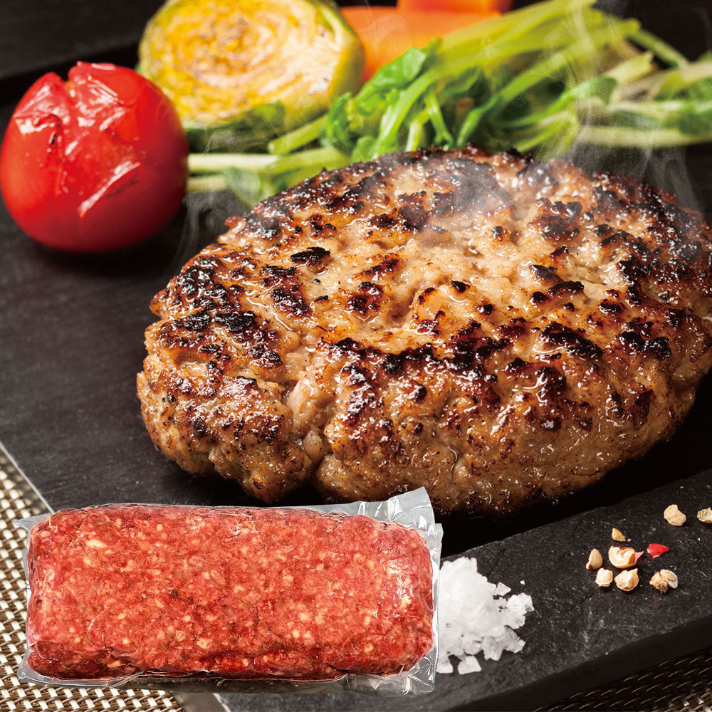 国産牛肉 ハンバーグプレート 業務用 冷凍 1kg