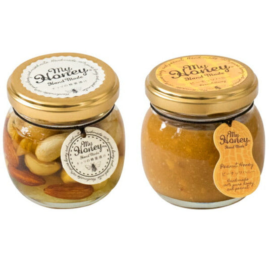 はちみつ専門店 MY HONEY「ナッツの蜂蜜漬けM＆ピーナッツハニーM セット」