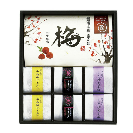 梅未来 紀州南高梅4種詰合せ 梅干し はちみつ あまうめ しそ漬け うす塩 440-019J【お届け不可地域：北海道・沖縄・離島】