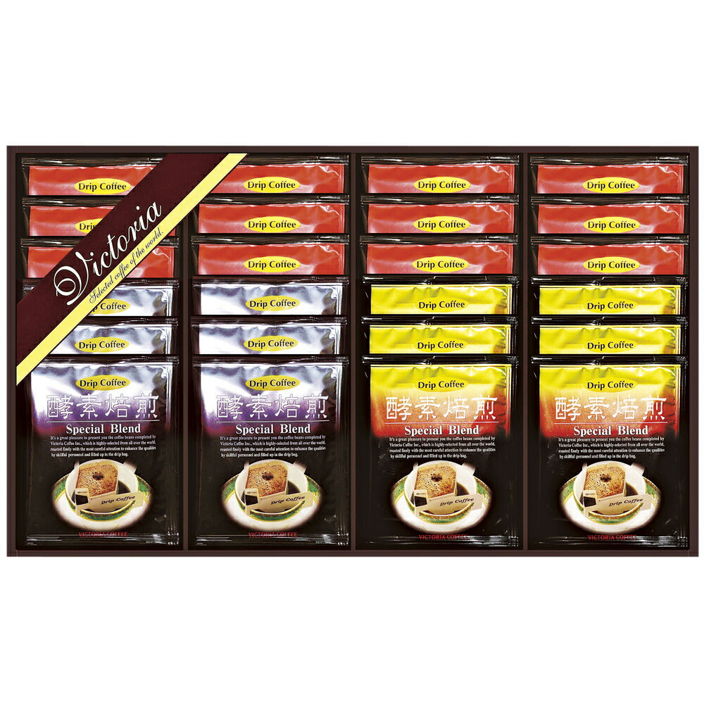 VICTORIA COFFEE プレミアム 珈琲屋さんの酵素焙煎ドリップコーヒー 468-054J【お届け不可地域：北海道・沖縄・離島】