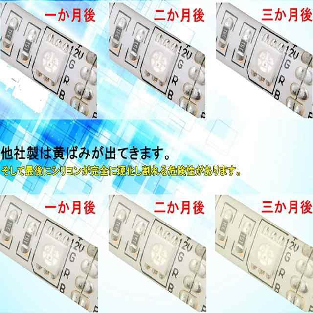当日発送 LEDテープライト Bluetooth LEDテープ型 防水 5050 SMD LED付 カラー選択可能 正面発光 切断可能 ledテープライト DIY w309B(ホワイト)