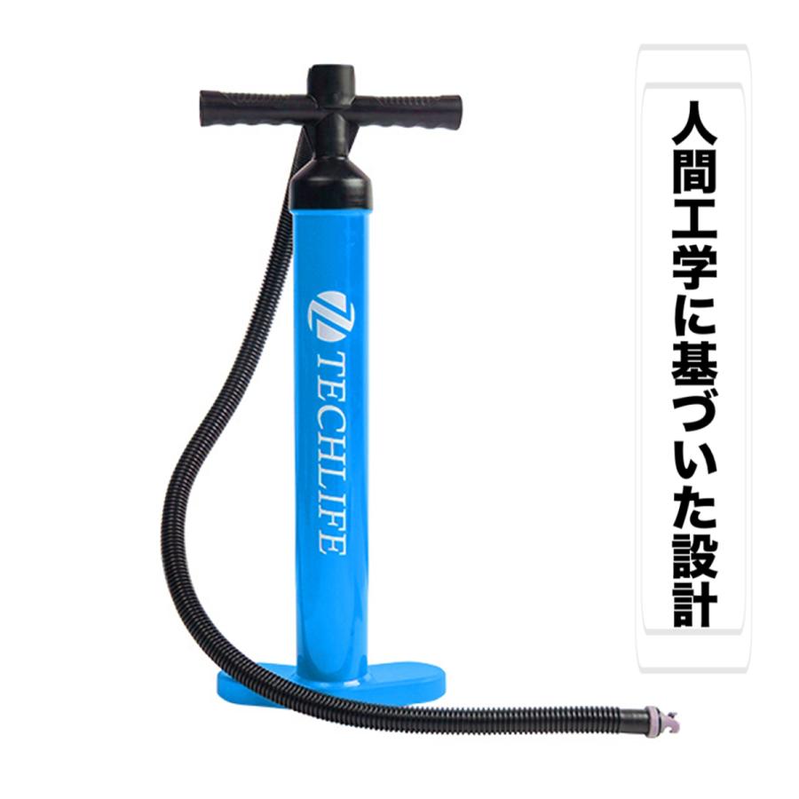 バランステーブル 高圧インフレエアハンドポンプ　SUP ダブルアクション 空気入れ インフレータブル エアーポンプ　サーフボード専用空気入れ　サーフィン w176B(ブルー)