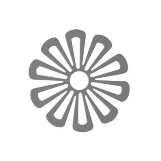 (グレー) 鍋敷き おしゃれ 北欧 シリコン なべしき 耐熱 花 フラワー コースター 鍋敷 ホワイト ピンク 黒