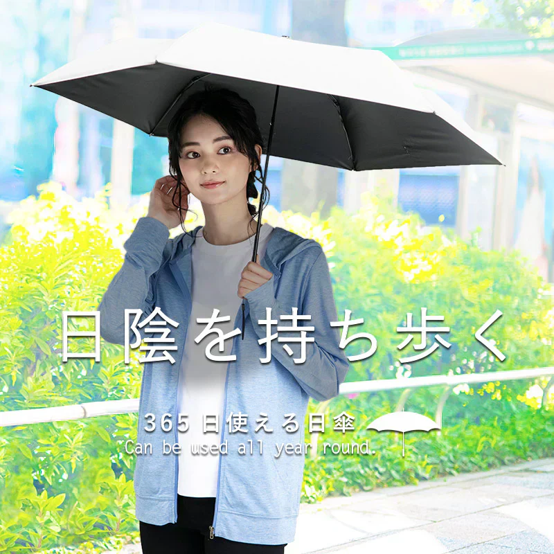 【ブラック】【商品名：軽量日傘】