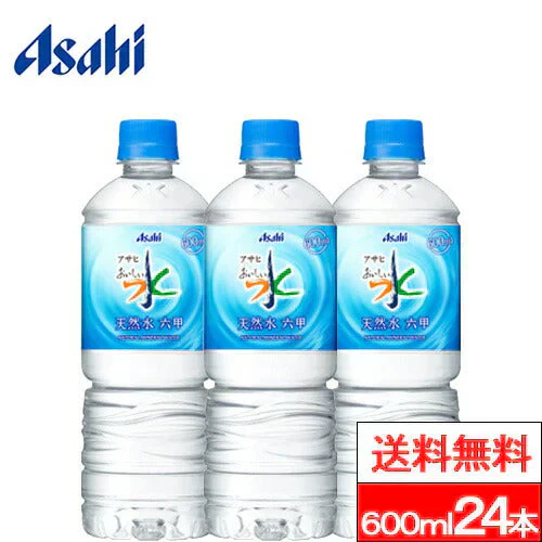 【1ケース】 24本 アサヒ おいしい水 六甲 天然水 600ml PET