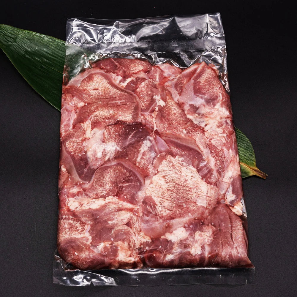 厚切り タン 500g×4pc 2kg 約5mm カット 厚切り豚タン バーベキュー BBQ タンスライス スリット入り ギフト クリスマス 年末年始 味付けタン 豚タン