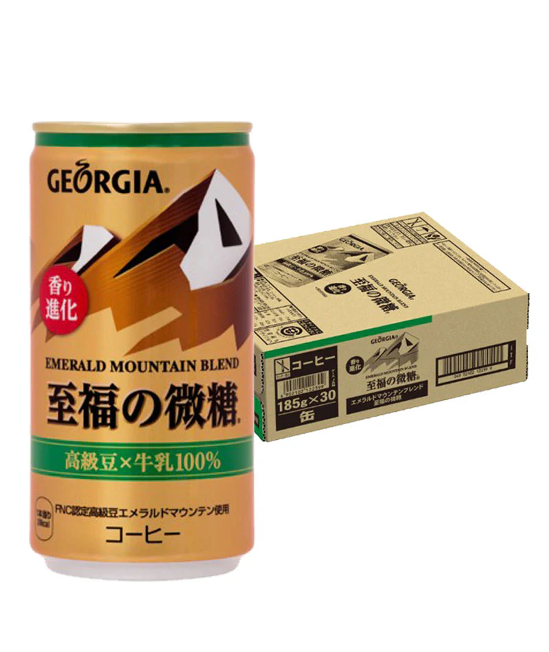【送料無料】 ジョージア エメラルドマウンテンブレンド 至福の微糖 185ml×1ケース/30本