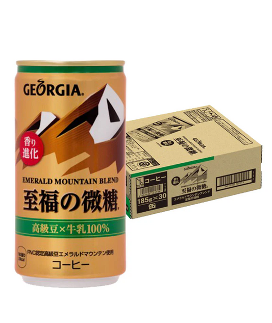 【送料無料】 ジョージア エメラルドマウンテンブレンド 至福の微糖 185ml×1ケース/30本