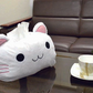 【黒猫】ねこ顔ティッシュカバー ネコ 猫 猫グッズ 黒猫 白猫 ブラック ホワイト 30×20cm ティッシュカバー