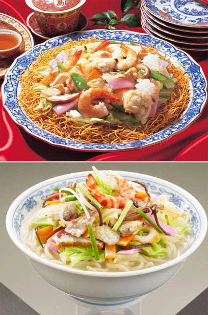 長崎県特産品 長崎ちゃんぽん 長崎ちゃんぽん・皿うどん詰め合せ (各4食入) T20【送料込み】【お届け不可地域：北海道・沖縄・離島】