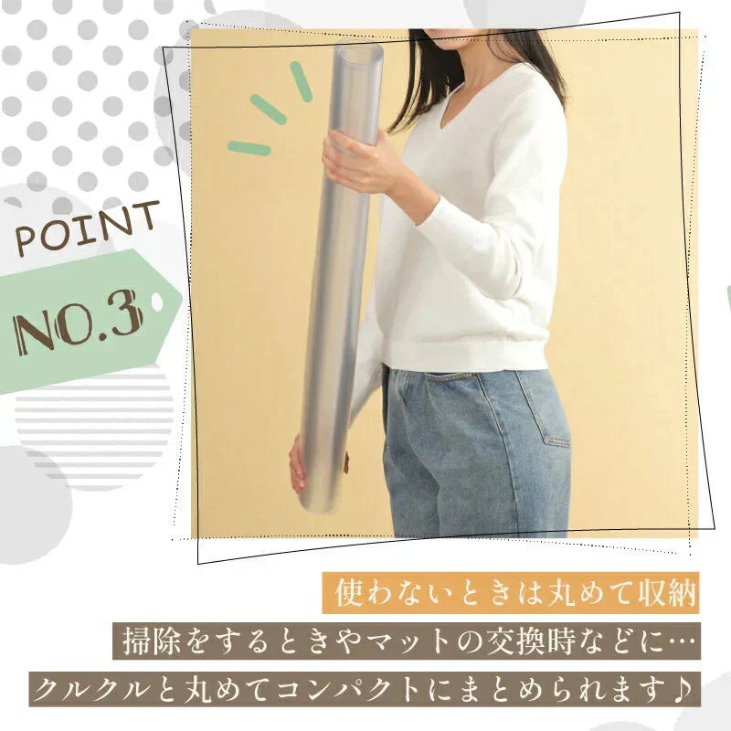 【90×180cm】チェアマット 透明 おしゃれ 大判 クリア 90*120 90*180 拭ける 床保護マット PVC 抗菌 防臭 床 傷防止マット 撥水 クリアチェアマット PVC ビニール 新生活 新入学 デスク下マット チェアーマット ずれない フローリング
