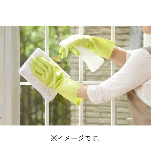 ビニール手袋 ショーワ ナイスハンド ミュー うす手 指先強化タイプ グリーン Lサイズ 1双入りＸ10パック