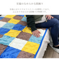 敷きパッド ブロックチェックマスタード あったか シングル 秋 冬 フランネル 100×205 洗える 暖か あたたか ふわふわ