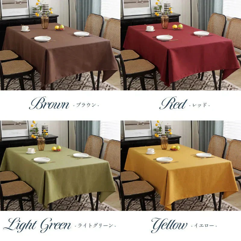 【イエロー　90×90cm】テーブルクロス 雑誌掲載 撥水 北欧 おしゃれ はっ水 モダン クラシック 布 食卓カバー テーブルマット 洗える キッチン ダイニング ポリエステル 綿麻 高級感 シンプル 送料無料