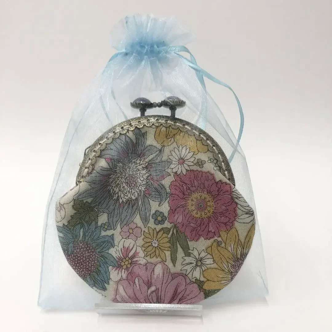 レディース 財布 ガマ口 がま口 花柄 フラワープリント