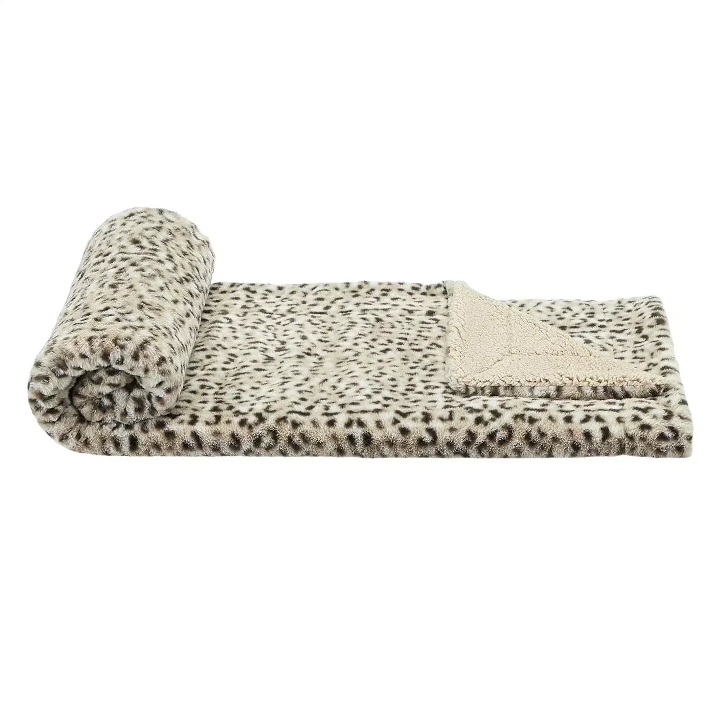 【Amazonベーシック】ブランケット レオパード（127×152cm） 訳あり