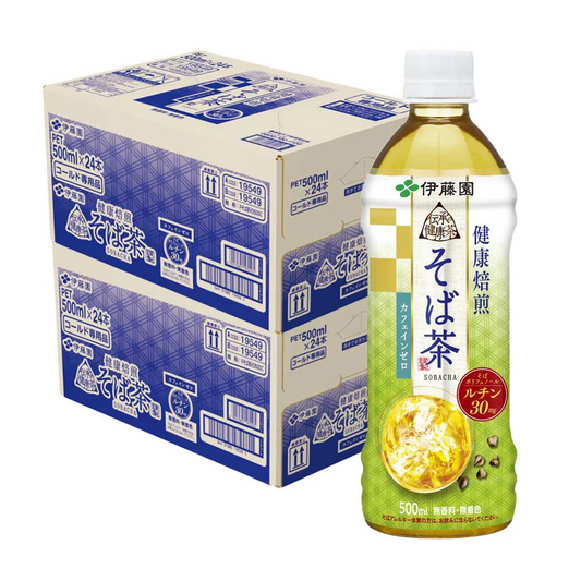 伊藤園 伝承の健康茶 健康焙煎 そば茶 500ml×2ケース/48本