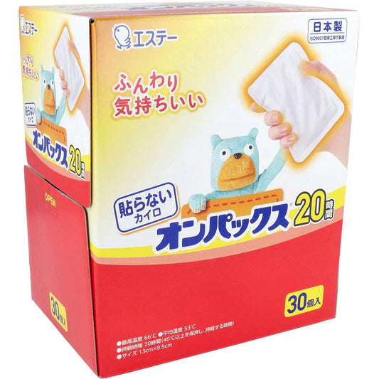 使い捨てカイロ エステー 貼らないオンパックス 20時間用 30個入Ｘ2箱 KI1446