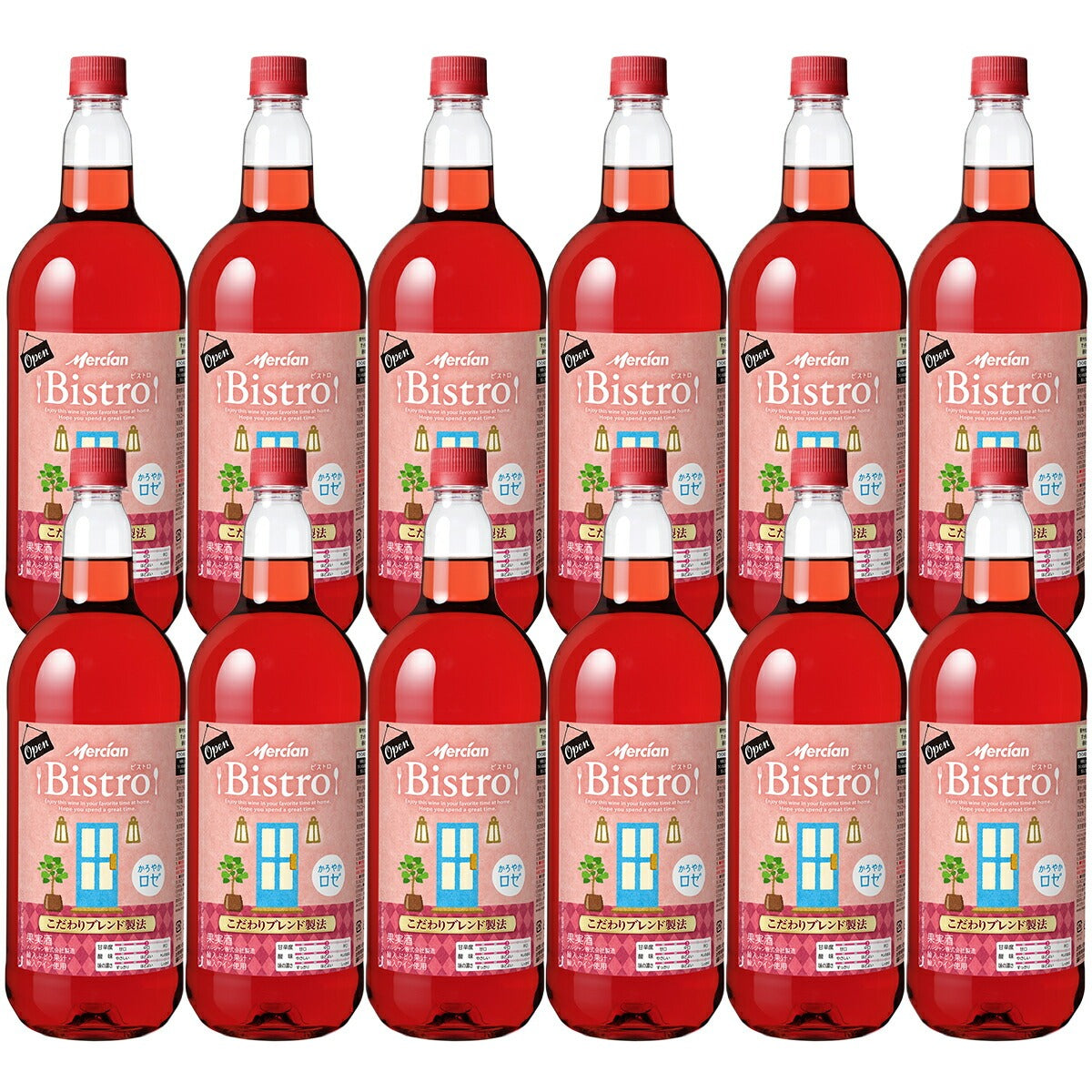 【送料無料】【2ケース販売】メルシャン ビストロ ロゼ ペット 1.5L×12本