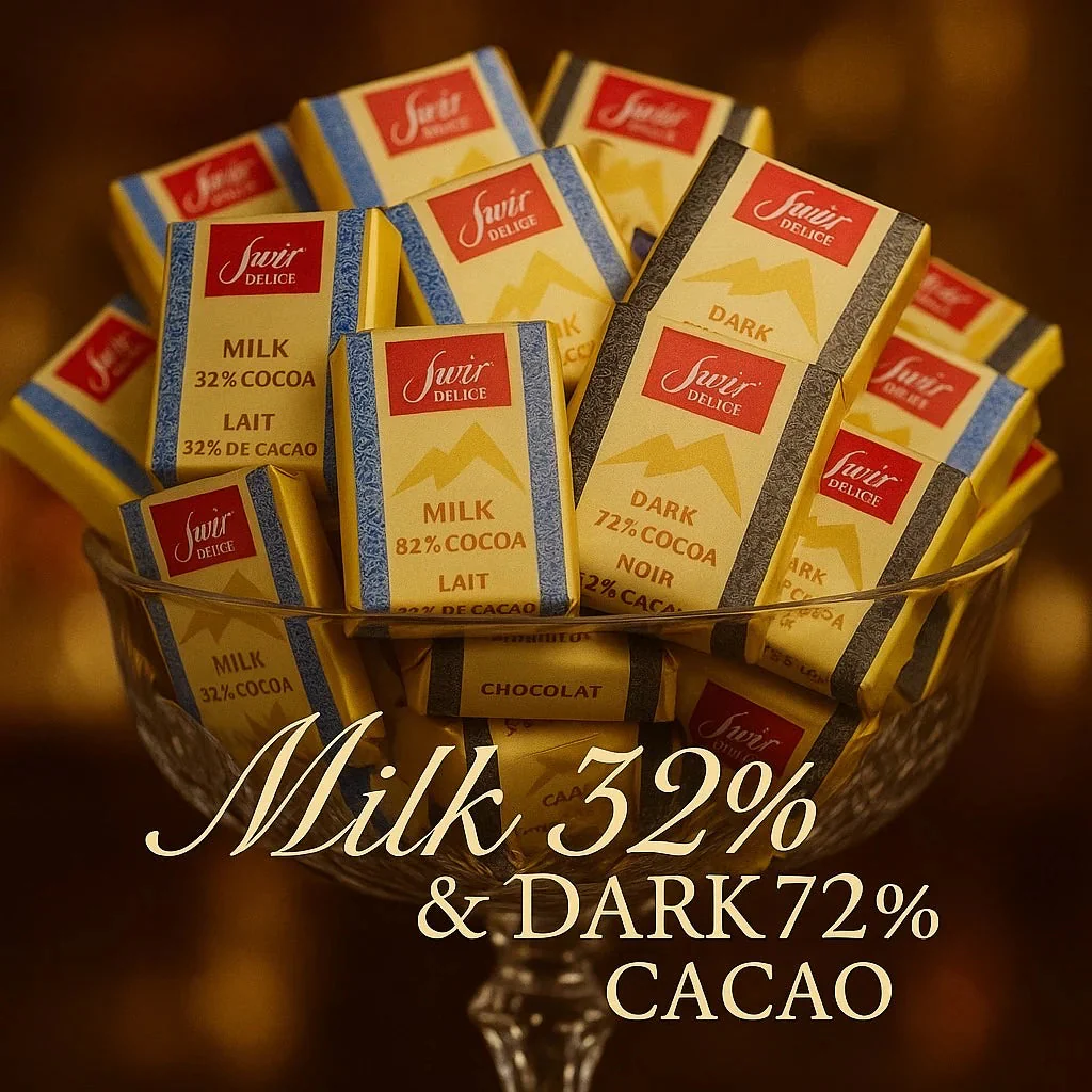 60個 送料無料 スイスデリス ミルクチョコレート ダークチョコレート 詰め合わせ 個包装 スイス 高級 チョコ アソート ギフト プレゼント お菓子 スイーツ ホワイトデー ホワイトデー プチギフト (食品スイスMIX60) ※