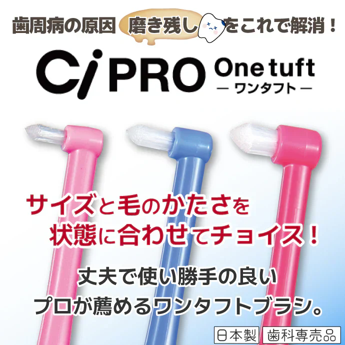 Ci PRO ワンタフトブラシ レギュラーヘッド Mふつう 10本セット【メール便送料無料】