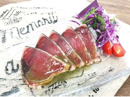 塩レモン炙り＆バジルオリーブ&素焼き（かつおたたき3種5本セット）