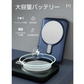 「グレー」ワイヤレスモバイルバッテリー 10000mAh 磁気吸着充電 有線無線両用 電量表示 ポリマー電池 コンパクト 安定充電 多機能 互換性抜群 PSE認証済み