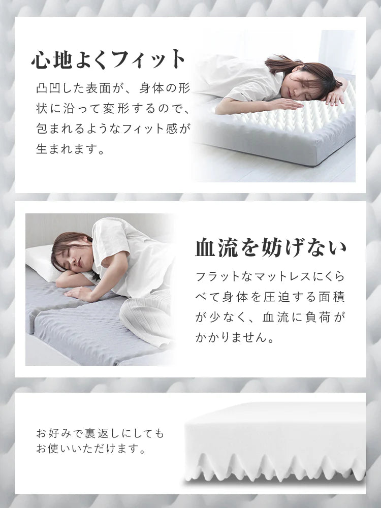 【ダブル】【ブラウン】マットレス 高反発 シングル セミダブル ダブル プロファイル加工 190N 極厚10cm 高反発マットレス 三つ折り マットレス 折りたたみ 3つ折り 高反発マット ベッドマットレス ベッドマット 敷布団 敷き布団 寝具 マット 硬め