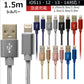 【1.5m】【シルバー】iPhone 充電 ケーブル 断線しにくい 急速充電 2m 1.5m 1m 50cm 25cm データ 充電器 Lightningケーブル ライトニングケーブル スマホ アイフォン usb iPad iPhone 13 12 SE3 SE2 11 XS MAX X XR Pro Max mini