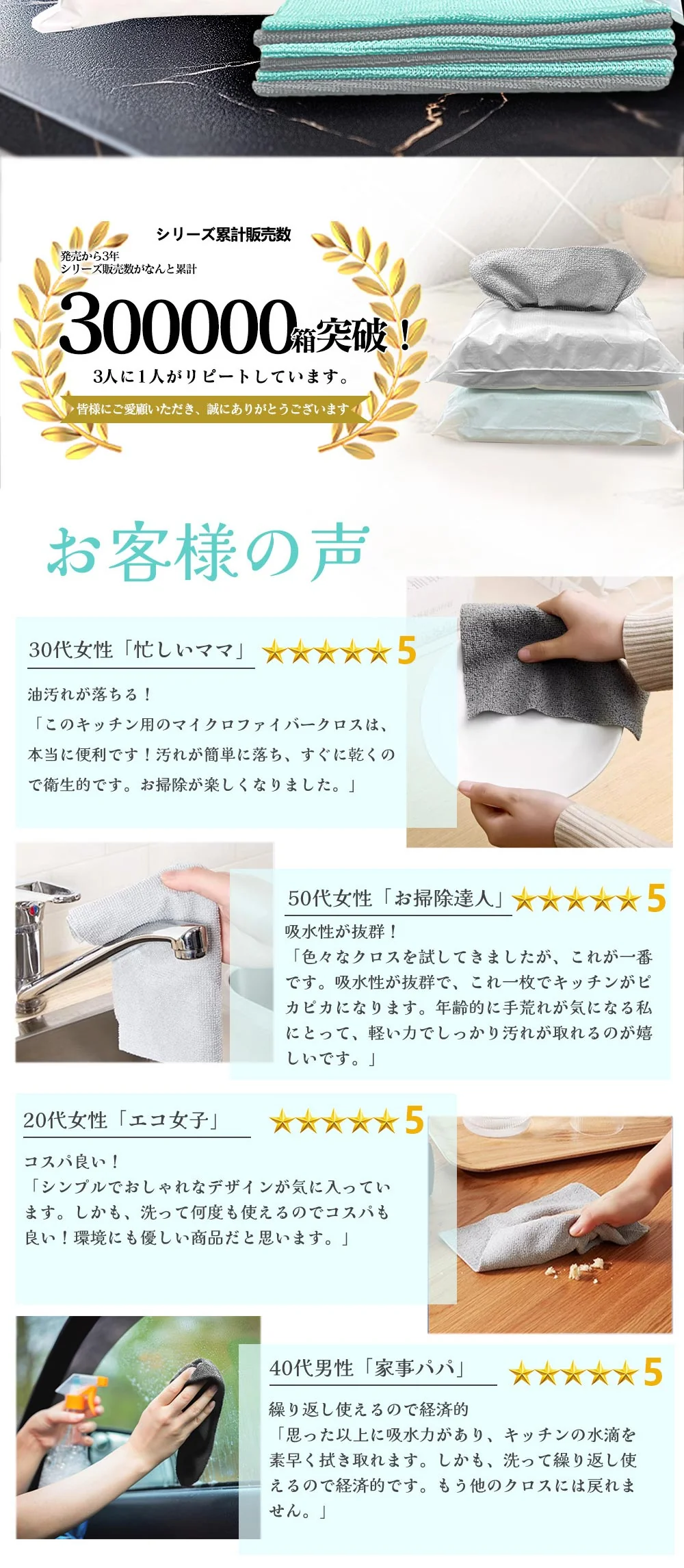 【瞬時にキレイ！】＼グレー 2箱40枚入り／極細繊維 油汚れ クロス キッチンクロス レンジクロス 布巾 油汚れ 専用 ふきん 台拭き クロス タオル キッチンタオル コンロ レンジ ガス IH 排気口 油ハネ 水だけで落ちる 掃除 キッチン マイクロファイバー キッチンタオル 布巾 使い捨てふきん 掃除用品 クロスタオル 大判 キッチンクロス