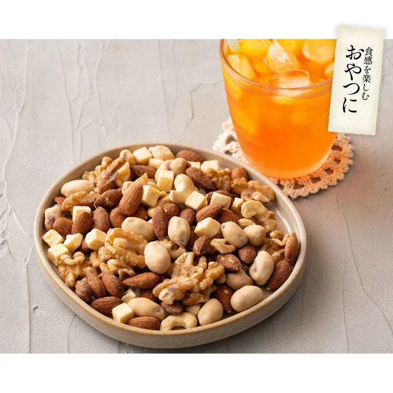 5種のおつまみ チーズナッツ 500g 無塩 ミックスナッツ アーモンド カシューナッツ くるみ ピーナッツ ダイスチーズ 食塩不使用 加工オイル不使用 ※ポスト投函商品の発送は1～2週間前後になります
