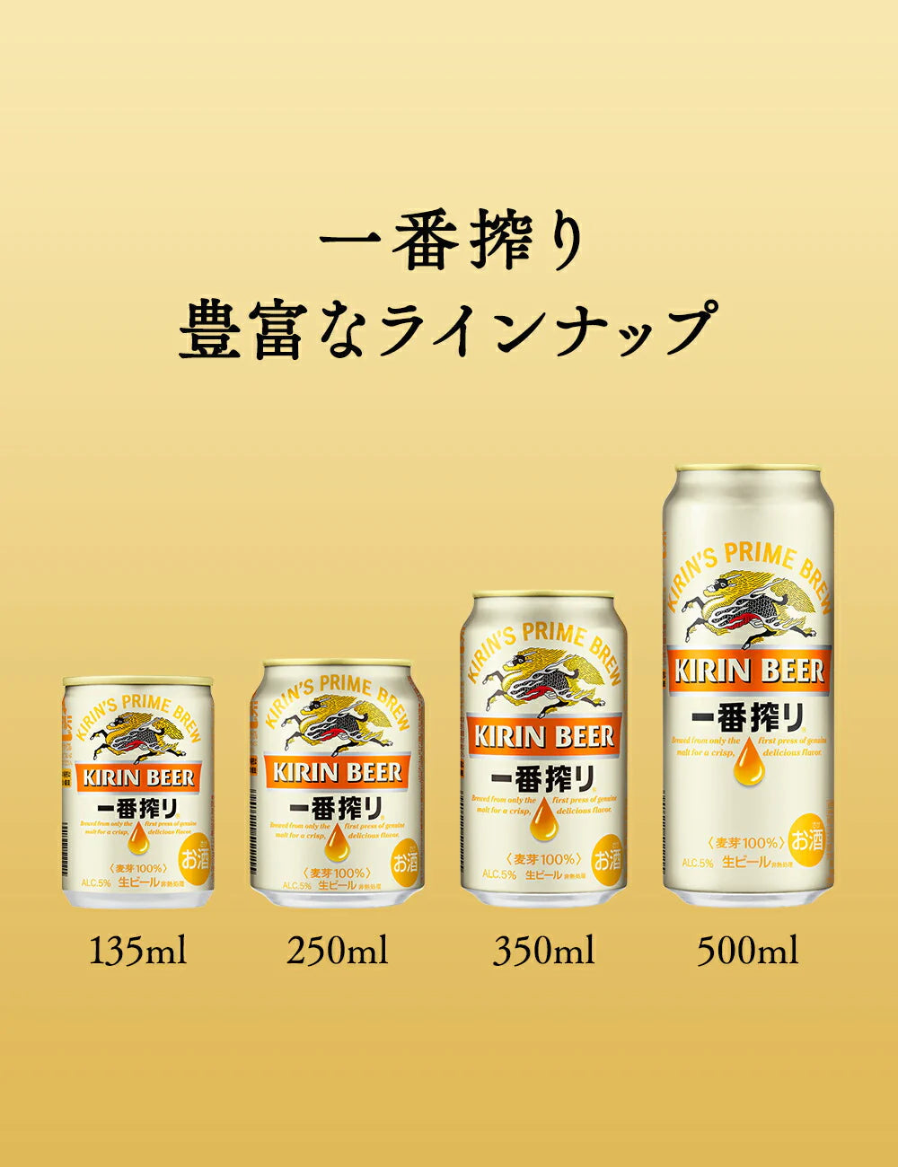 【送料無料】キリン 一番搾り 500ml×48本(2ケース) 【北海道・東北・四国・九州地方は別途送料が掛かります。】