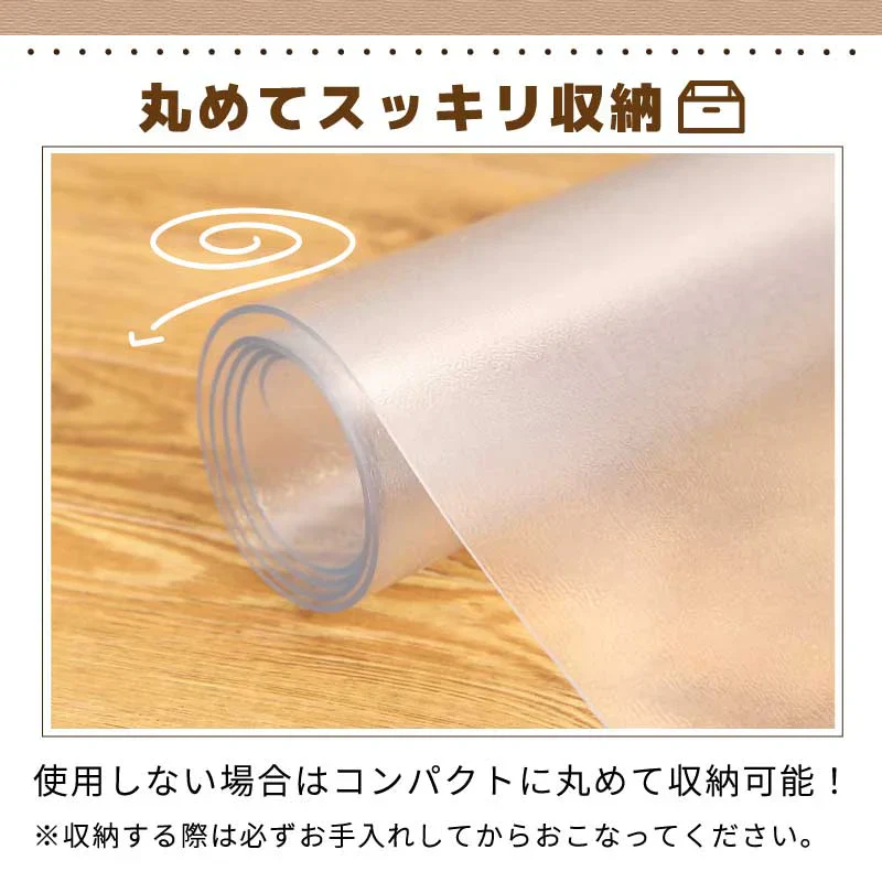 【180×300cm】 ダイニングマット 180×300 クリアマット 撥水 クリア 抗菌 防カビ 厚さ1.5mm 床 保護 傷防止マット 透明 フロアマット テーブルマット マット