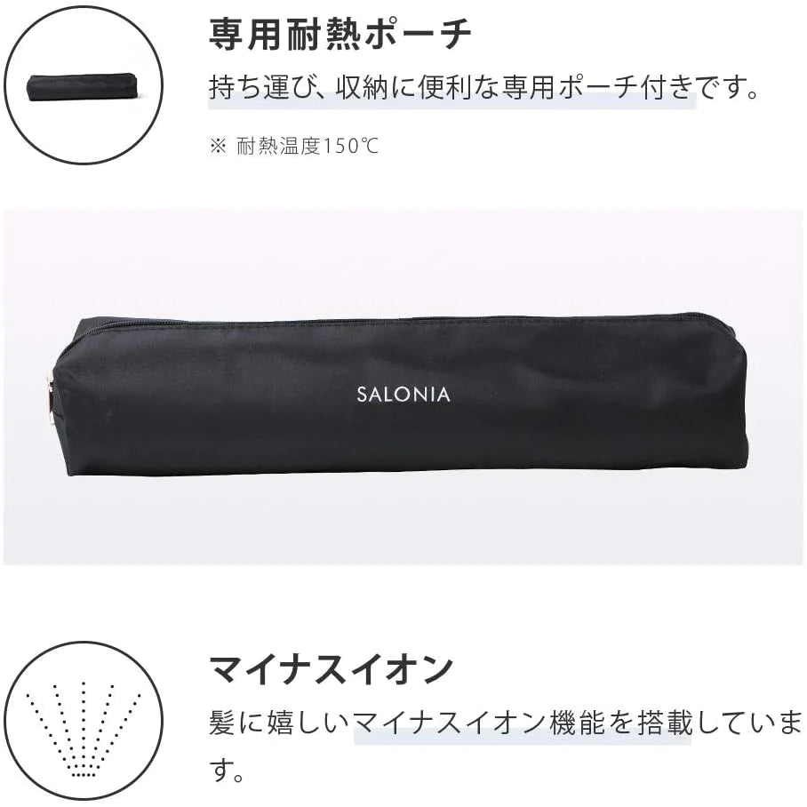 SALONIA ストレートアイロン 24mm SL-004S 海外対応 ブラック