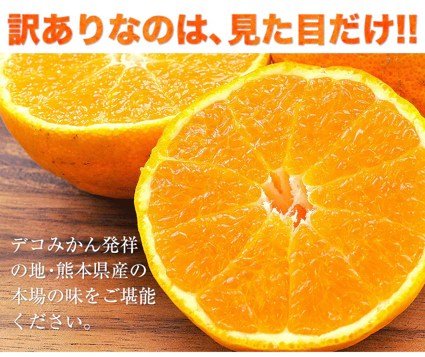 訳あり デコみかん 約5kg (5kg＋不良果保証250g) 送料無料 不知火 みかん ミカン 熊本県産 訳あり デコポン と同品種 熊本 柑橘 目玉商品 くまもと風土《7-14営業日以内に発送予定(土日祝除く)》