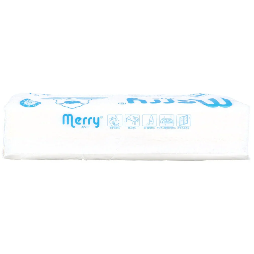 お得な15パック ペーパータオル 新橋製紙 merry メリー エンボス加工 パルプ100％ 200枚入り X15パック