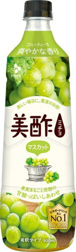 CJジャパン プティチェル 美酢 ミチョ マスカット 900ml プラスチックボトル 12本入 酢飲料 希釈用 お酢
