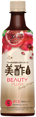CJジャパン 美酢(ミチョ) ビューティープラス ざくろ 400ml ペットボトル 20本入 〔酢飲料〕