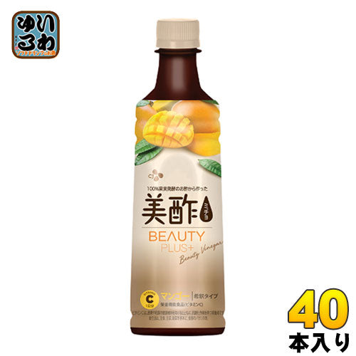 CJジャパン 美酢(ミチョ) ビューティープラス マンゴー 400ml ペットボトル 40本 (20本入×2 まとめ買い) 〔酢飲料〕