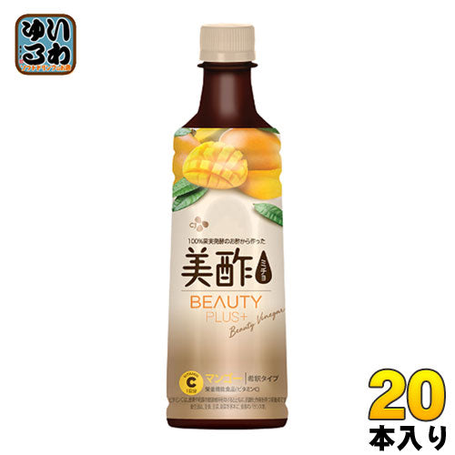 CJジャパン 美酢(ミチョ) ビューティープラス マンゴー 400ml ペットボトル 20本入 〔酢飲料〕