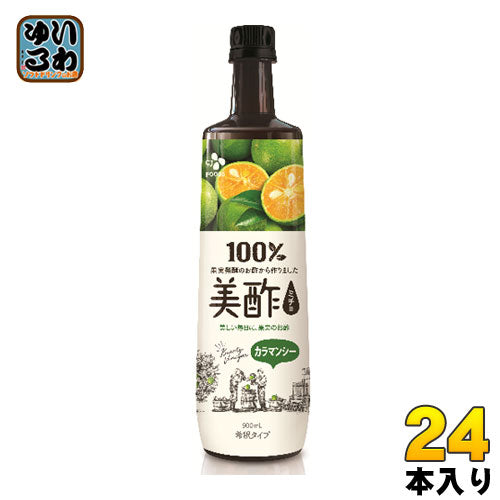 CJジャパン 美酢(ミチョ) カラマンシー 900ml ボトル 24本 (12本入×2 まとめ買い) 〔酢飲料〕